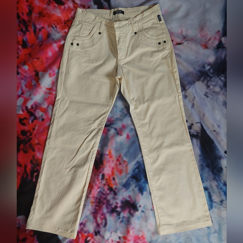 Versace Jeans Couture Cream Pants